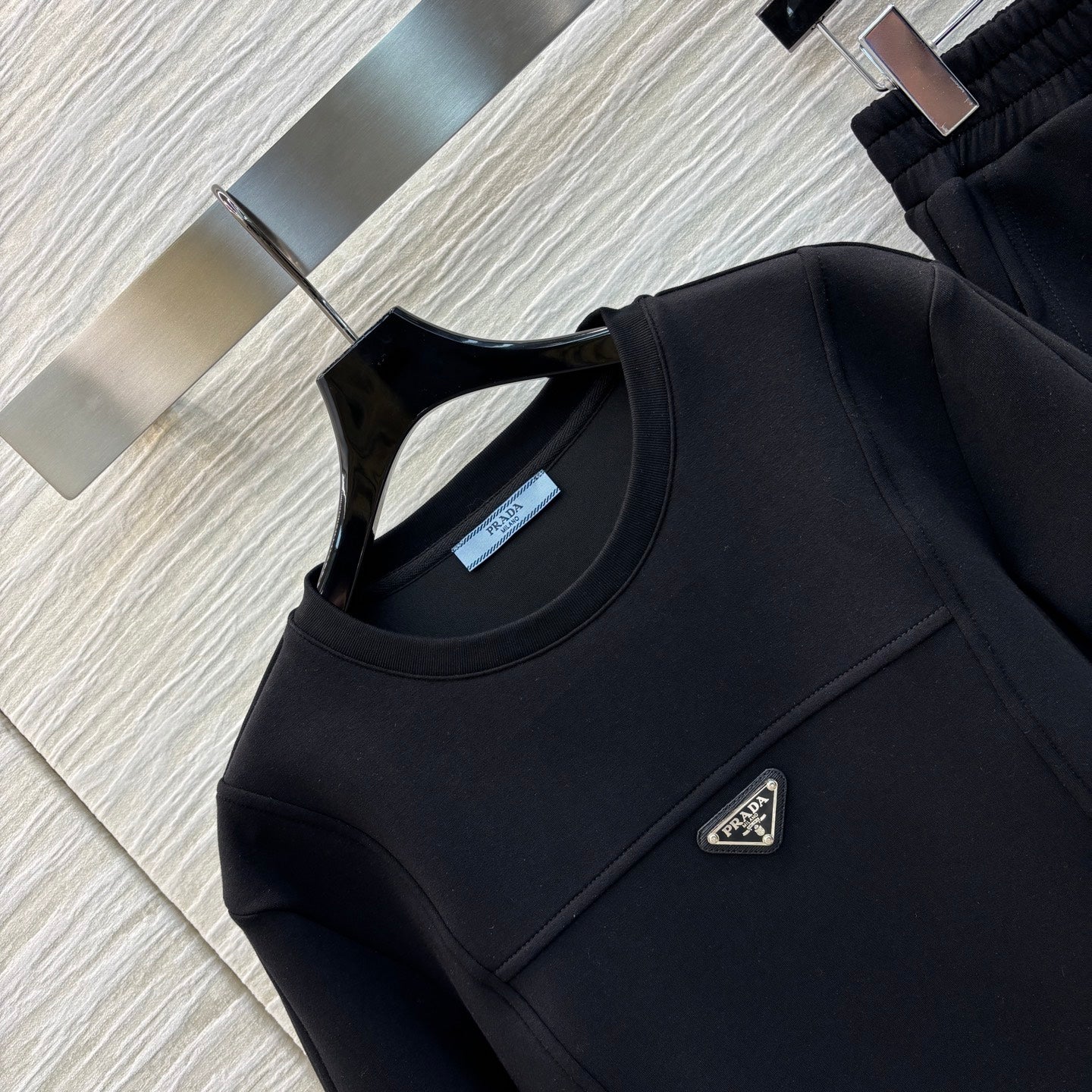 PRA* 25SS Cropped Top + Elastic Waist Flared Pants Set