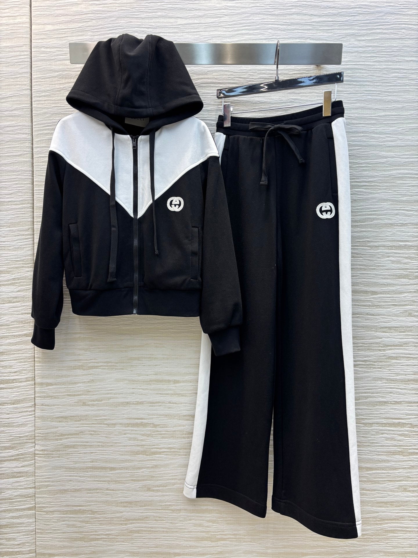 GUC* 25SS Zipper Jacket + High Waist Casual Pants