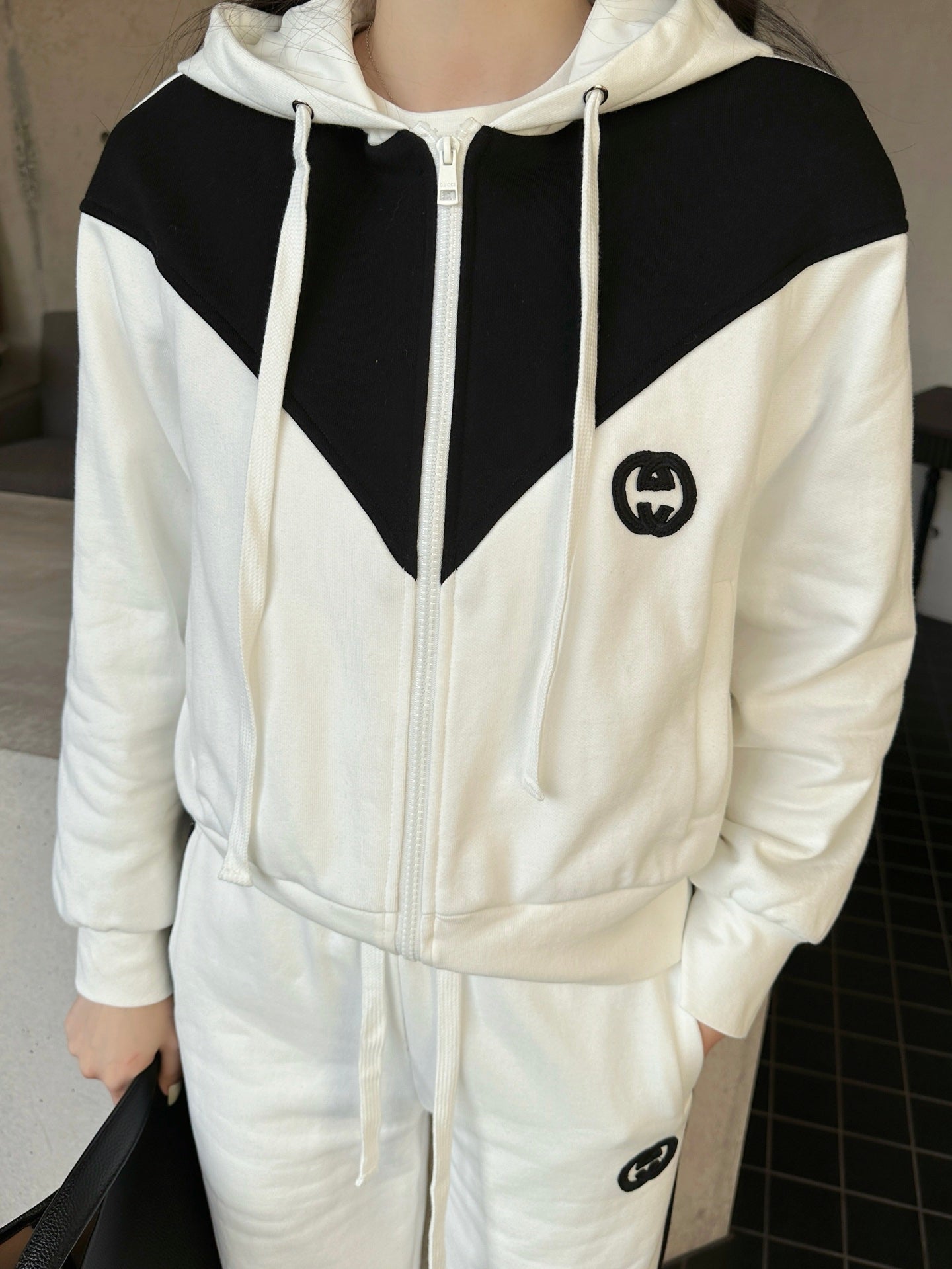 GUC* 25SS Zipper Jacket + High Waist Casual Pants