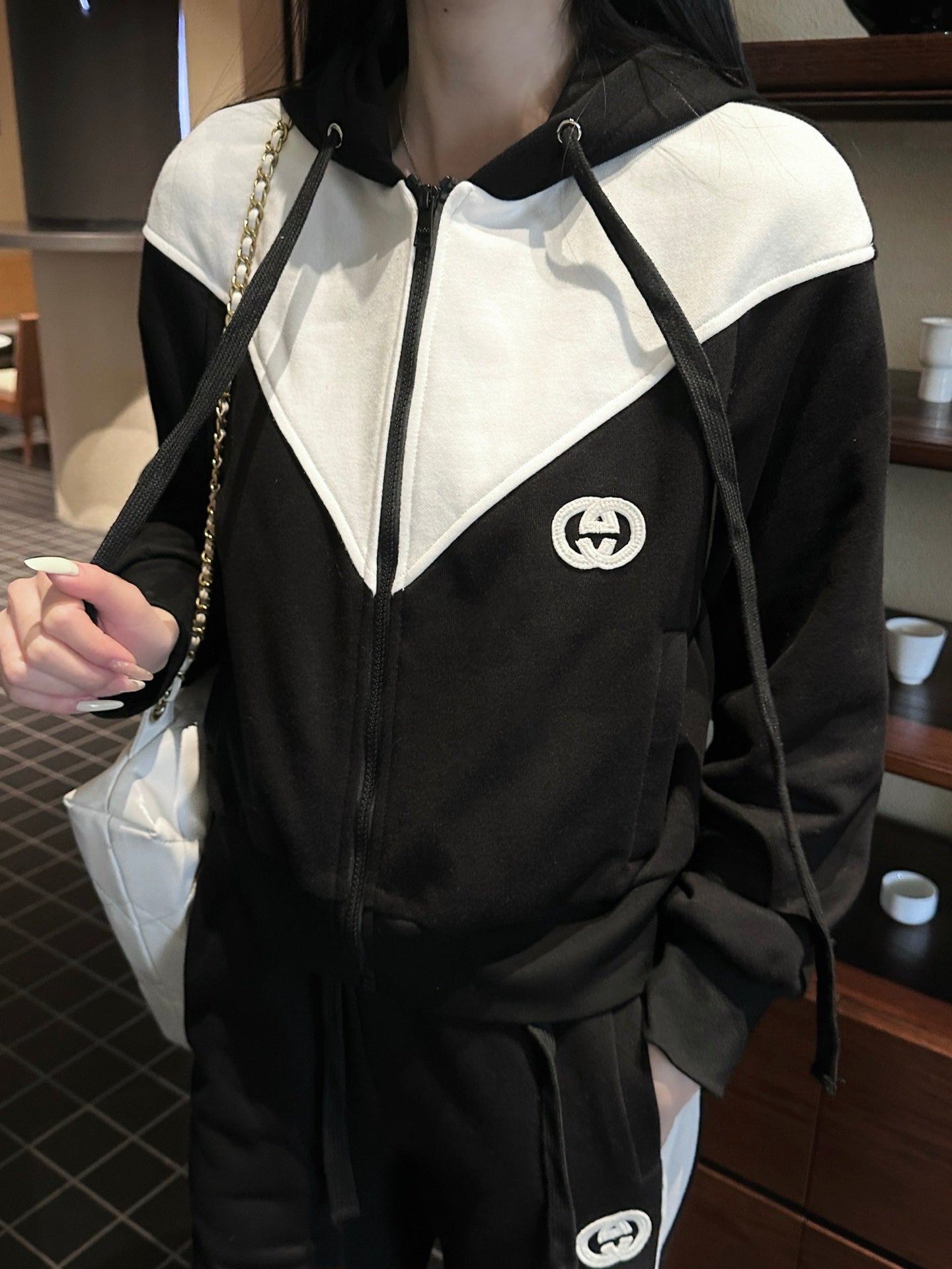 GUC* 25SS Zipper Jacket + High Waist Casual Pants