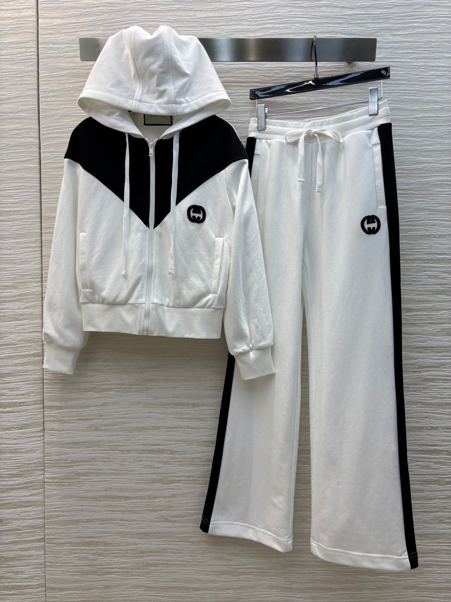 GUC* 25SS Zipper Jacket + High Waist Casual Pants