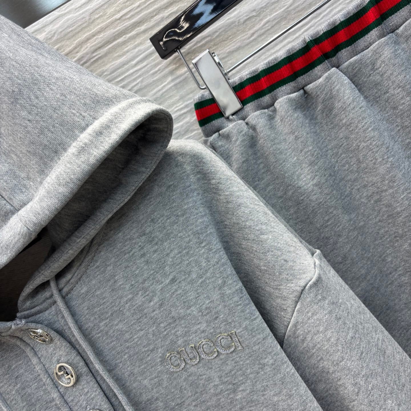 GUC* 25 Hooded Half-Button Sweatshirt + Elastic Sweater Skirt