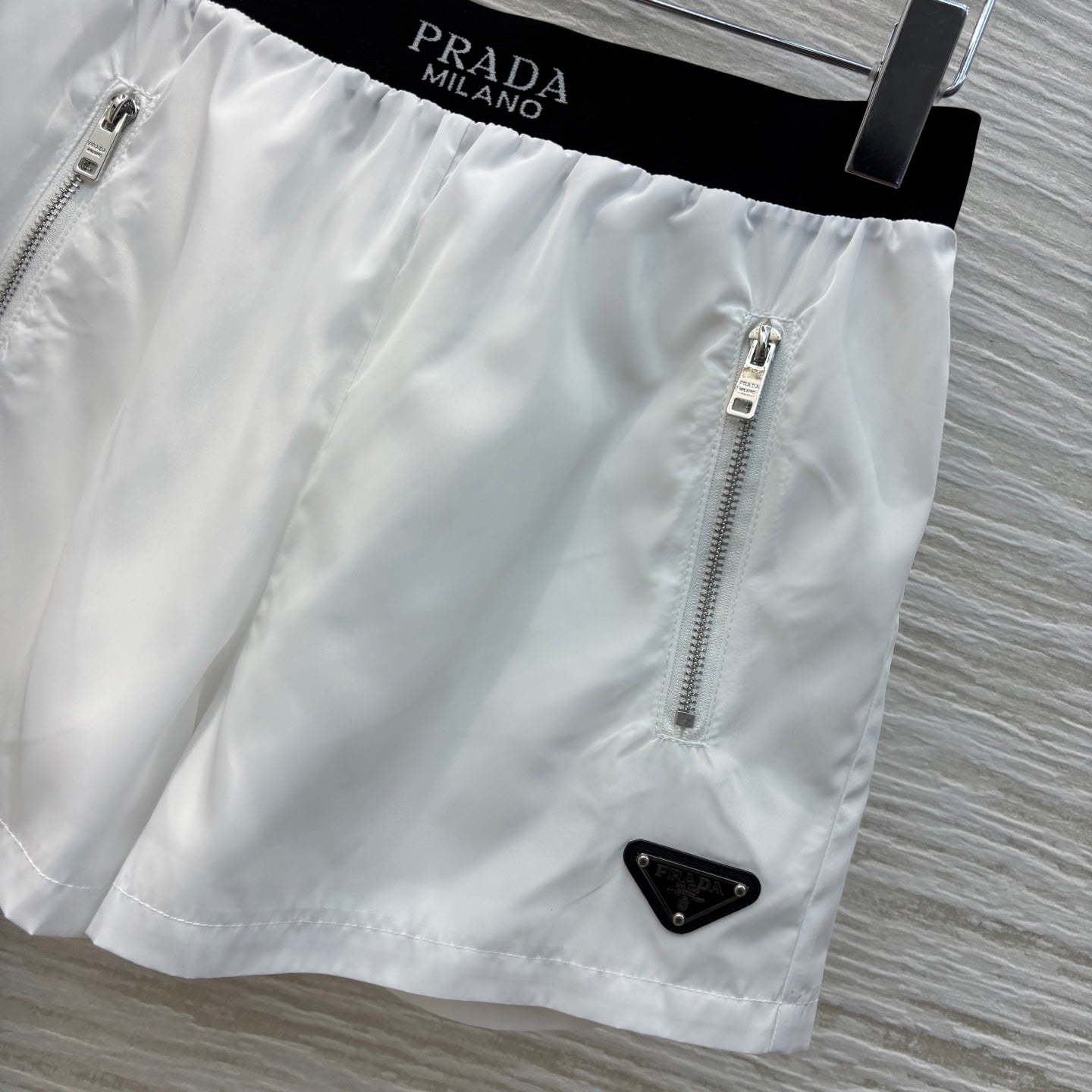 PRA* 25SS Hooded Zipper Jacket + High Waist Shorts Set