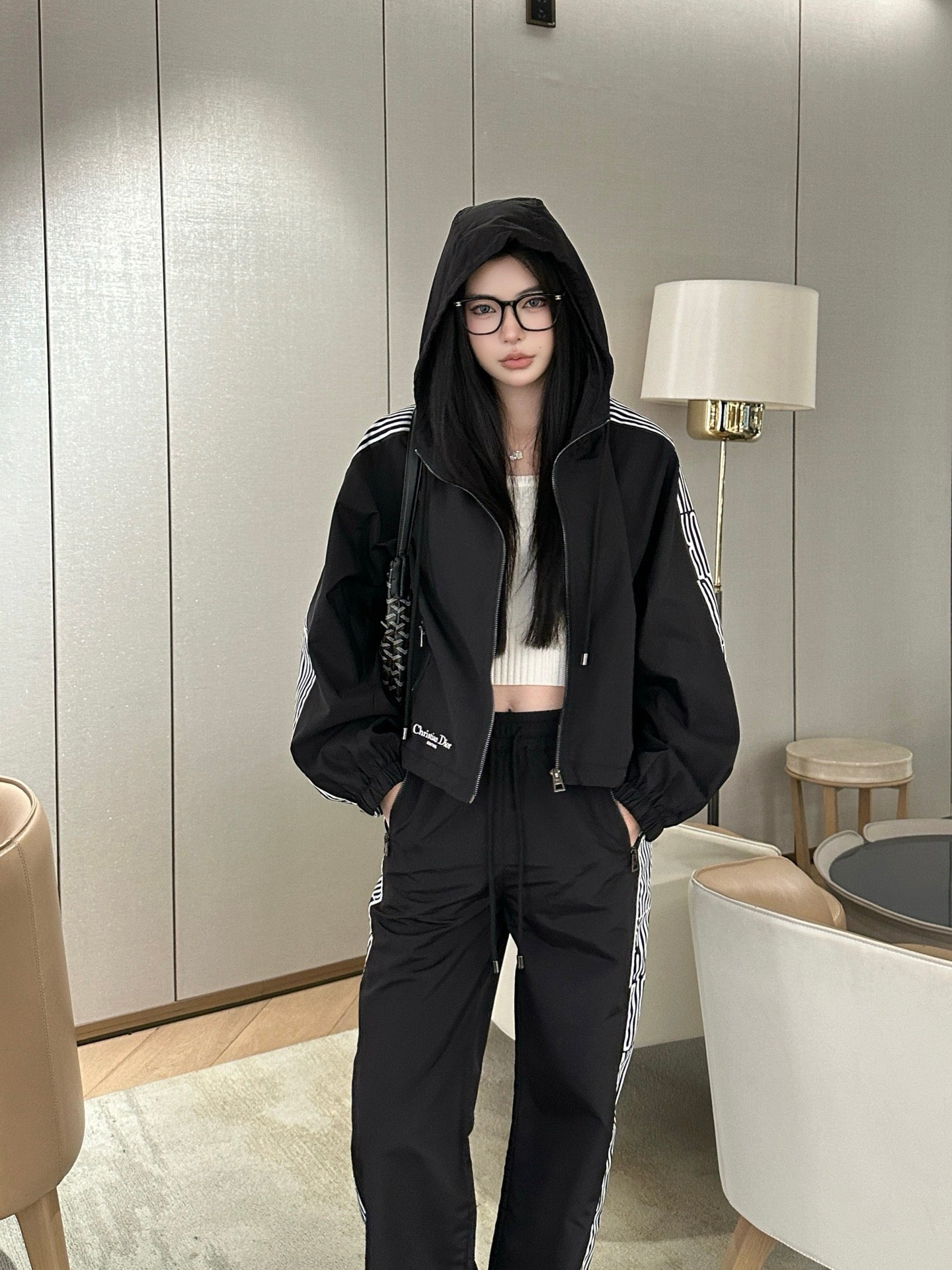 Dio* 25SS Hooded Zipper Jacket + Casual Pants