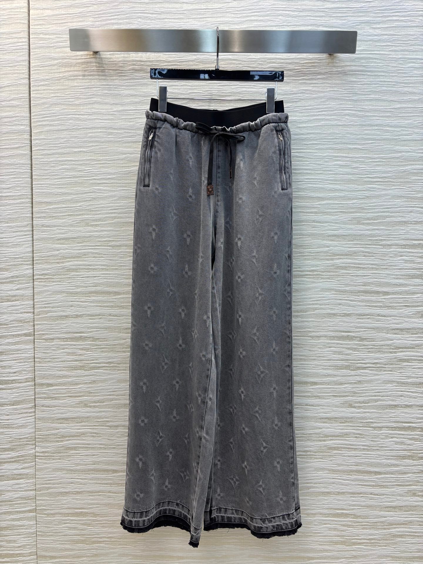 LOU* 25SS Tencel denim wide-leg pants