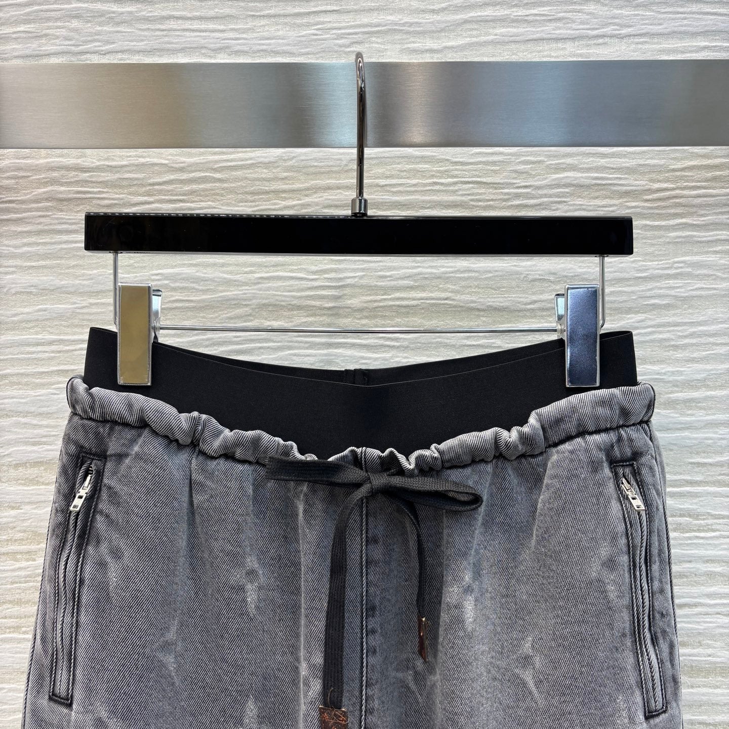 LOU* 25SS Tencel denim wide-leg pants