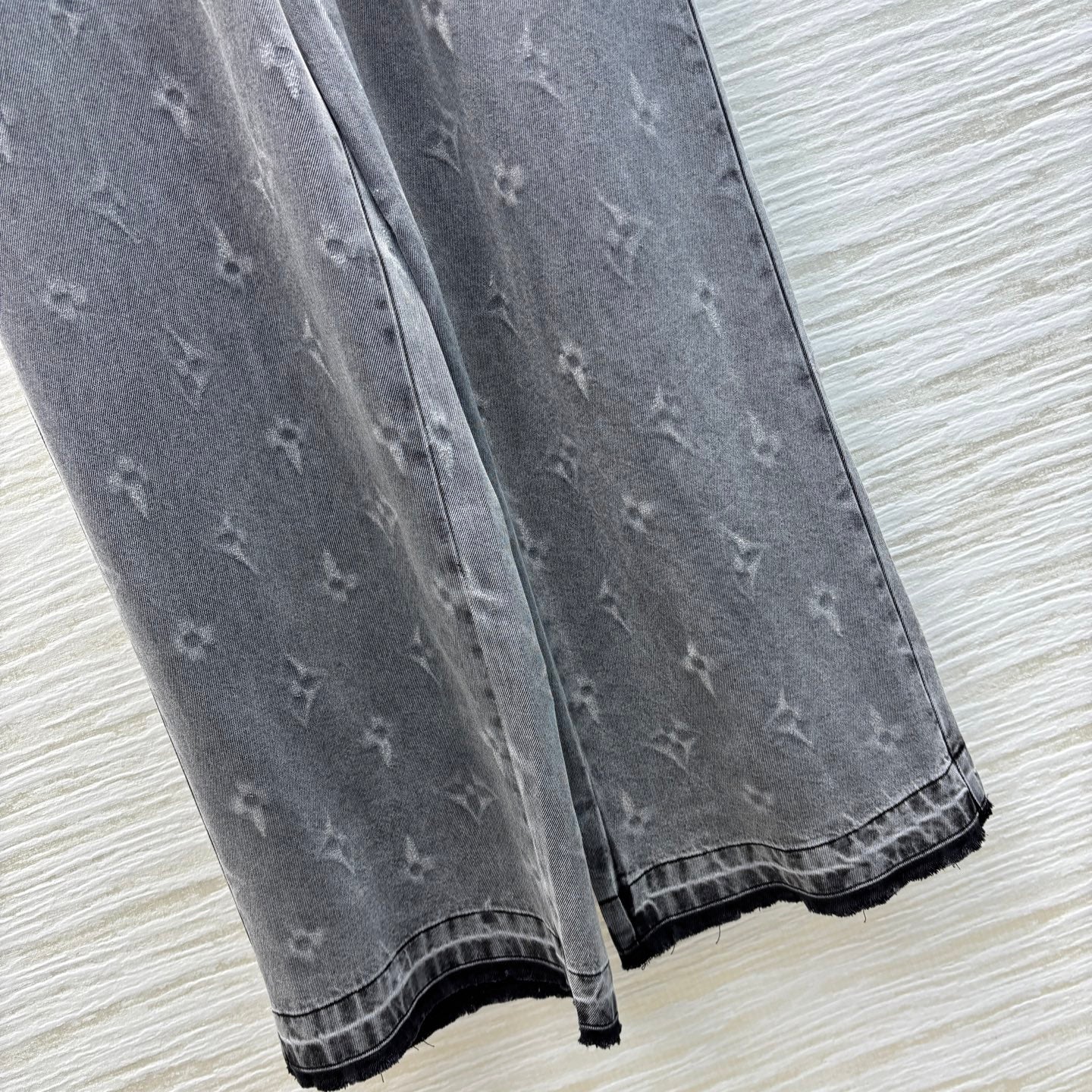 LOU* 25SS Tencel denim wide-leg pants