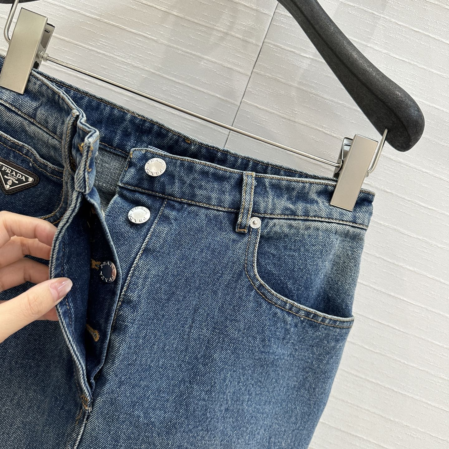 PRA* 25SS denim skirt