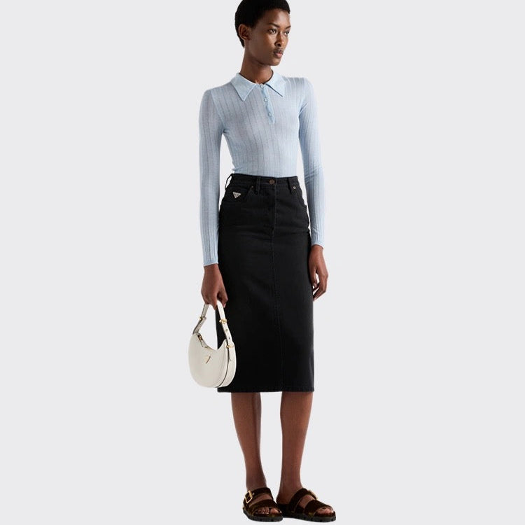 PRA* 25SS denim skirt