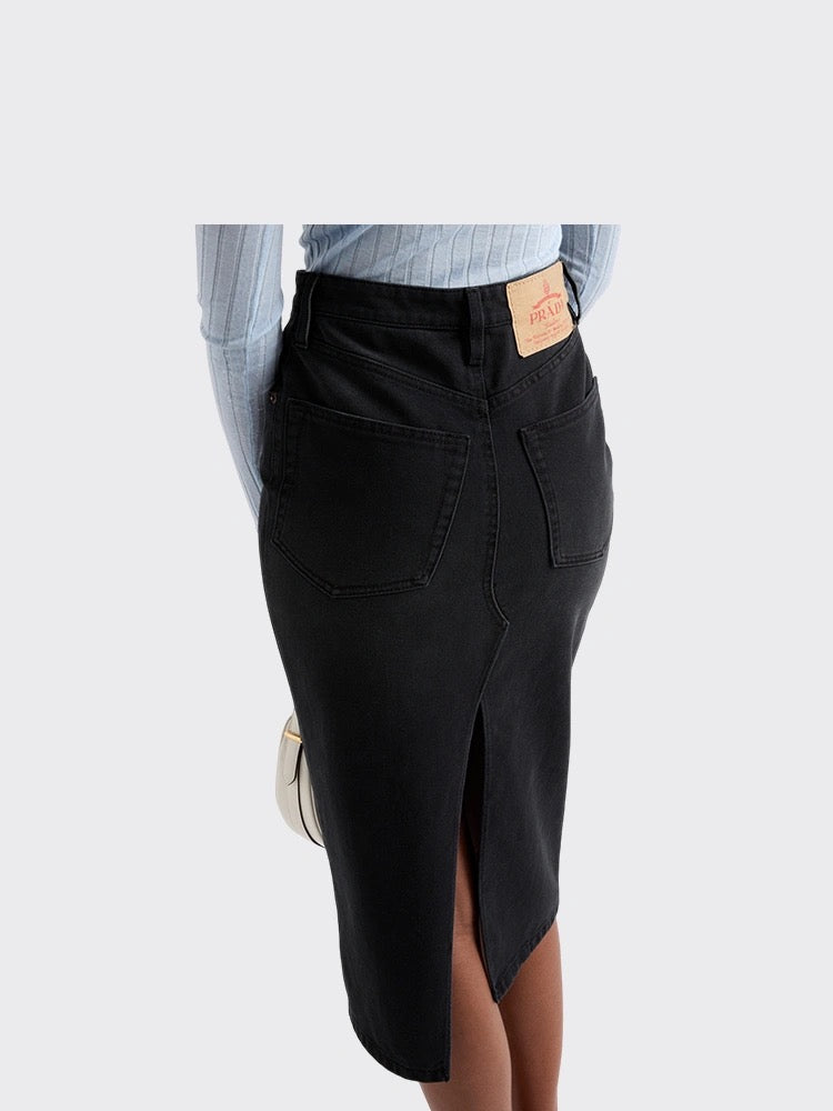 PRA* 25SS denim skirt