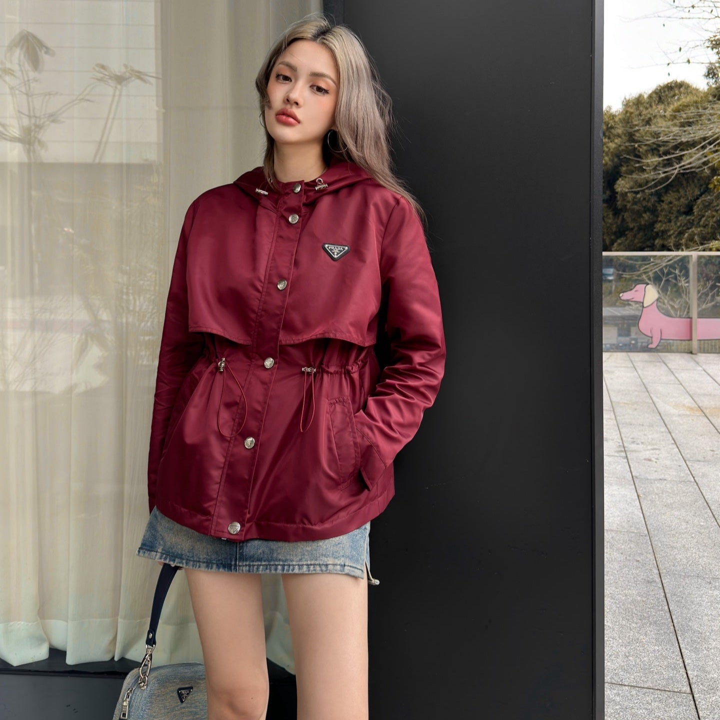 PRA* 25SS Hooded Waisted Windbreaker