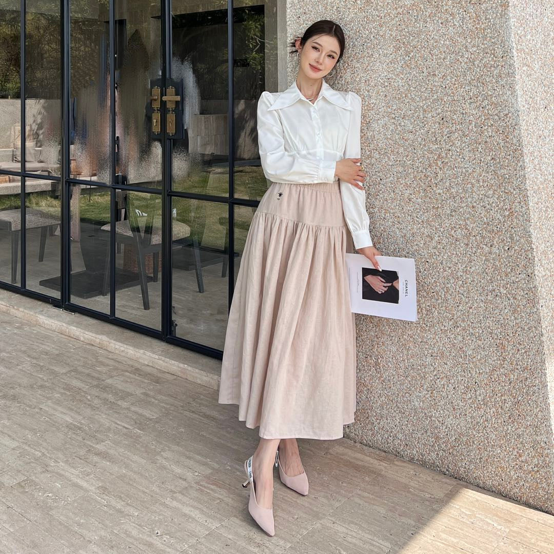 DIO* 25 Linen Long Skirt