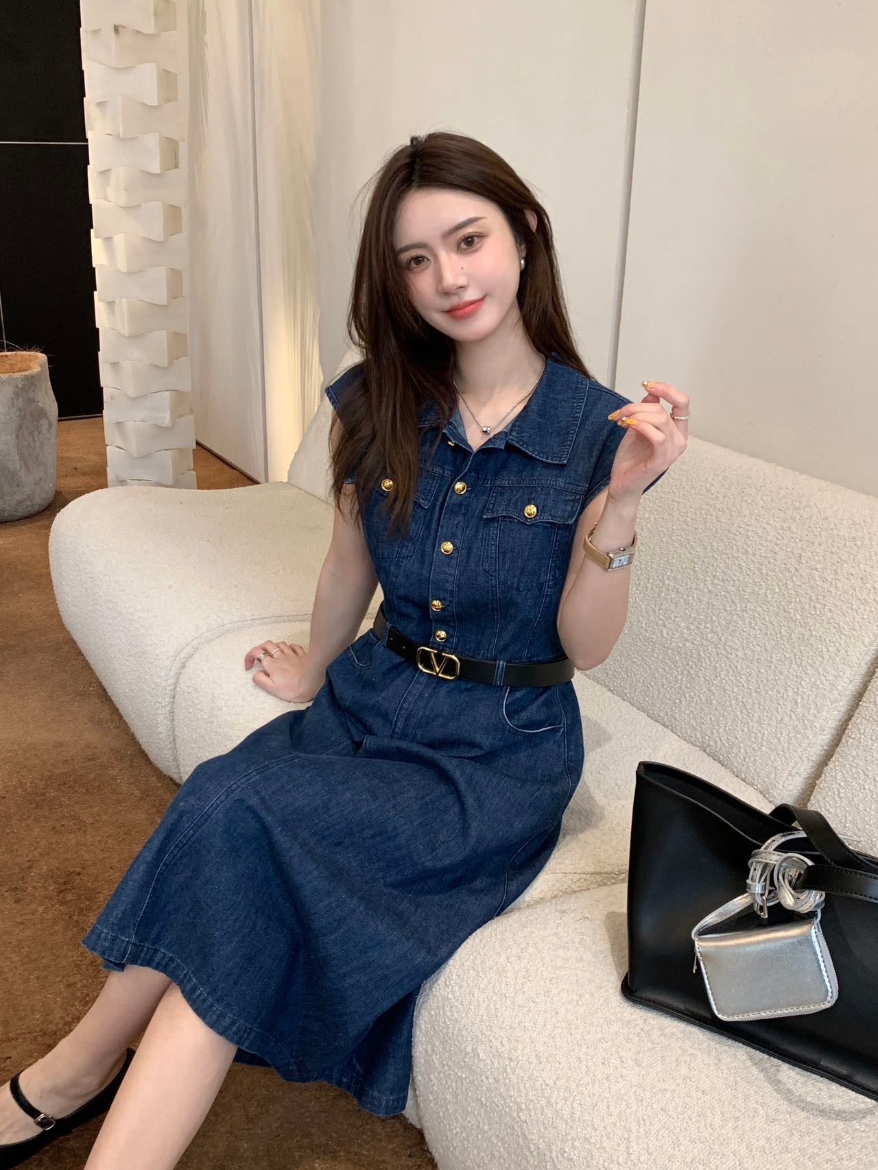 Valentin* 25SS denim dress