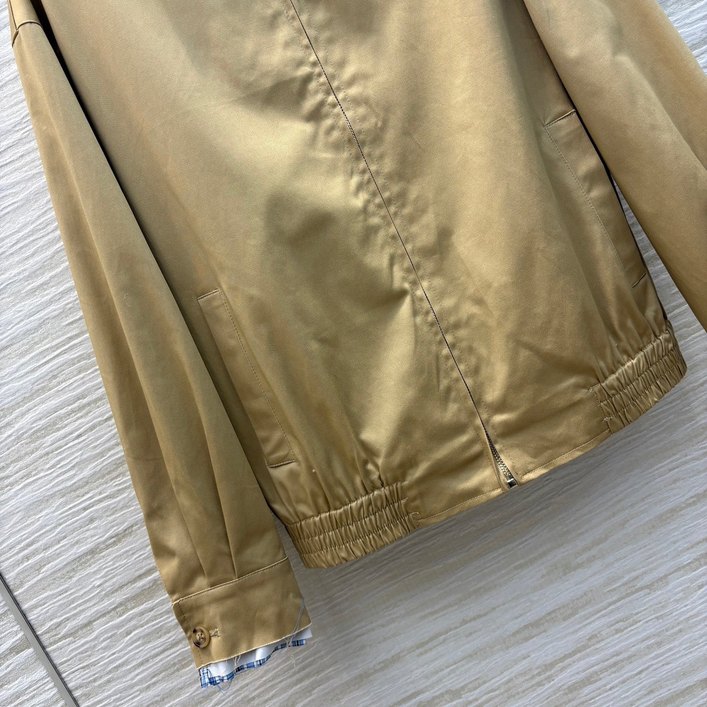 MIU* 25 contrast check jacket