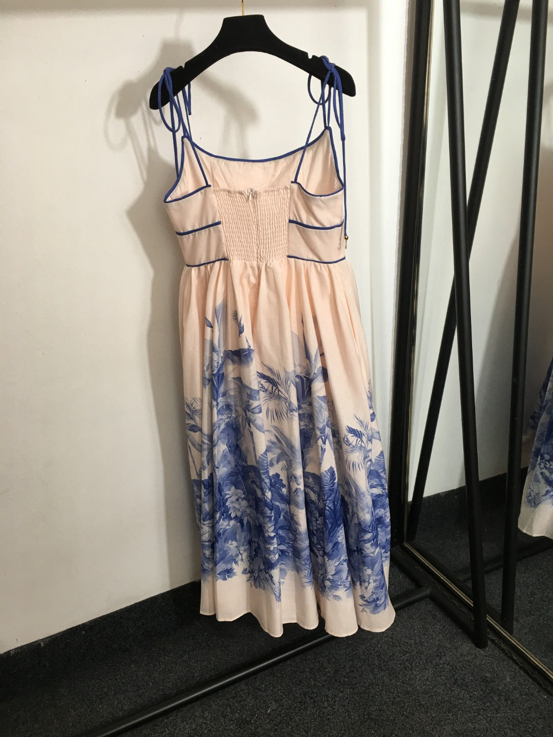 ZIM* Blue Flower Print Dress