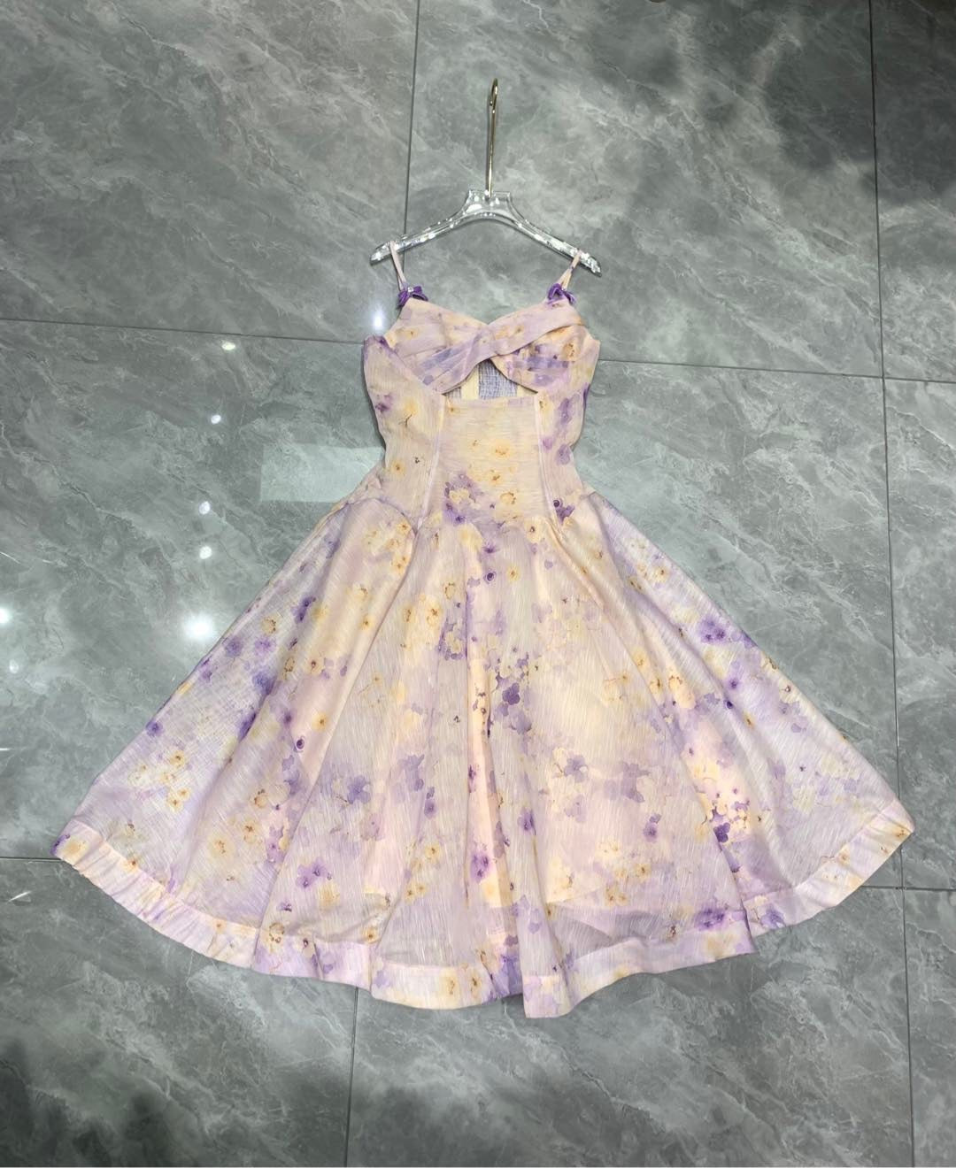 ZIM*Sling Cross V-neck Dress