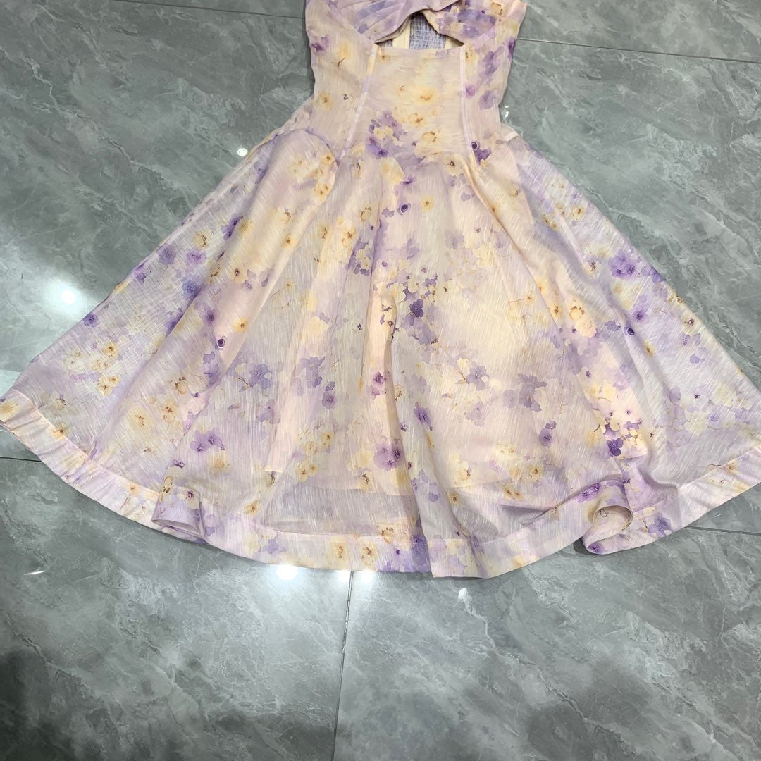 ZIM*Sling Cross V-neck Dress