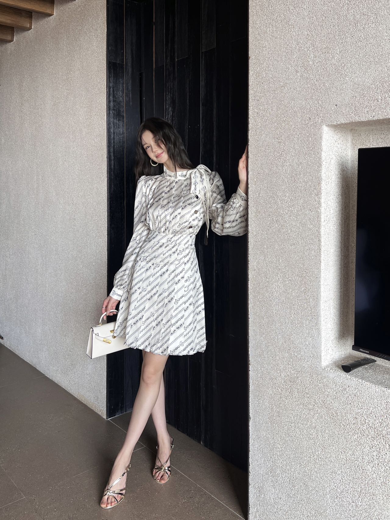 LOU* 25SS printed dress