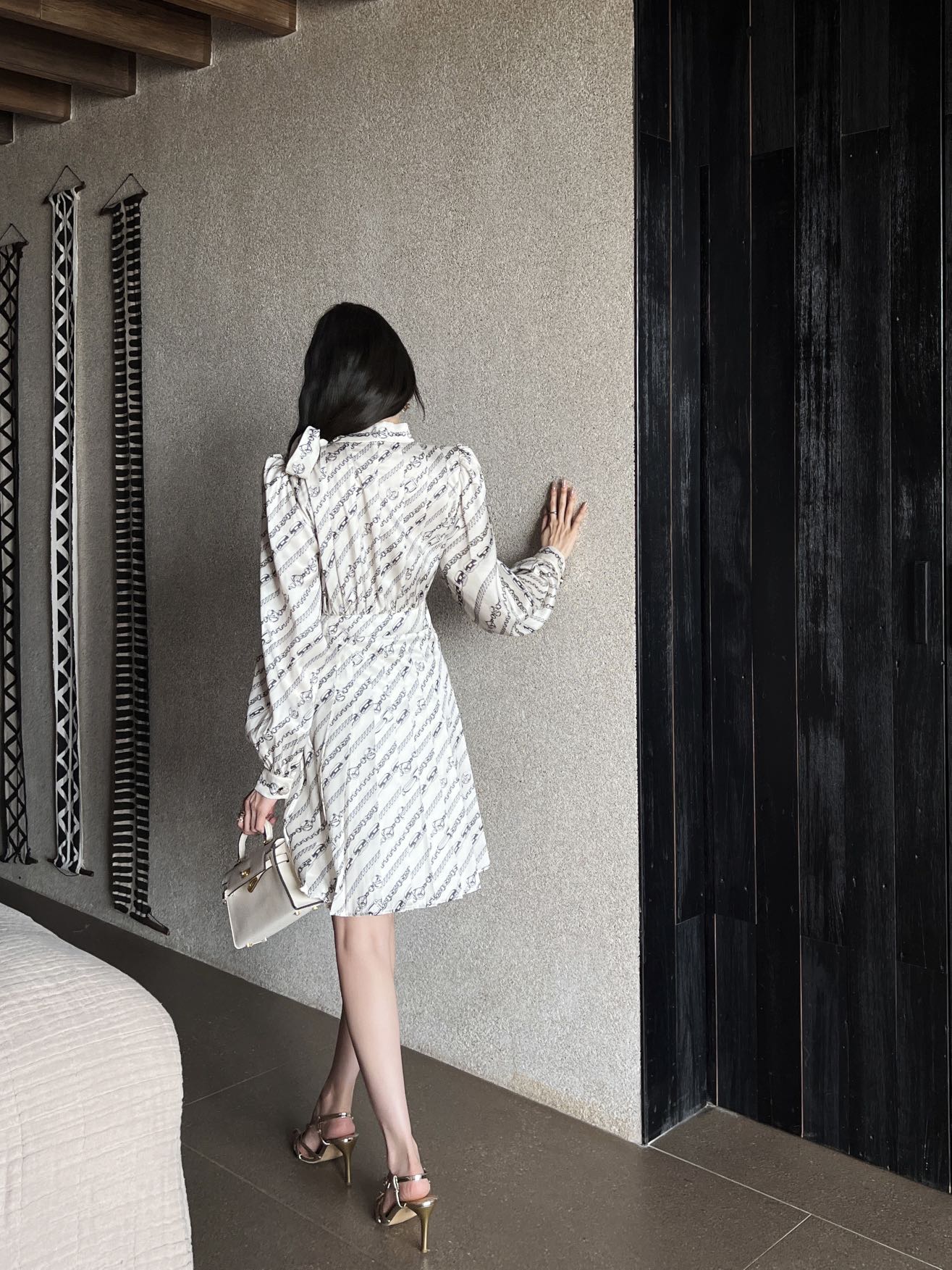 LOU* 25SS printed dress