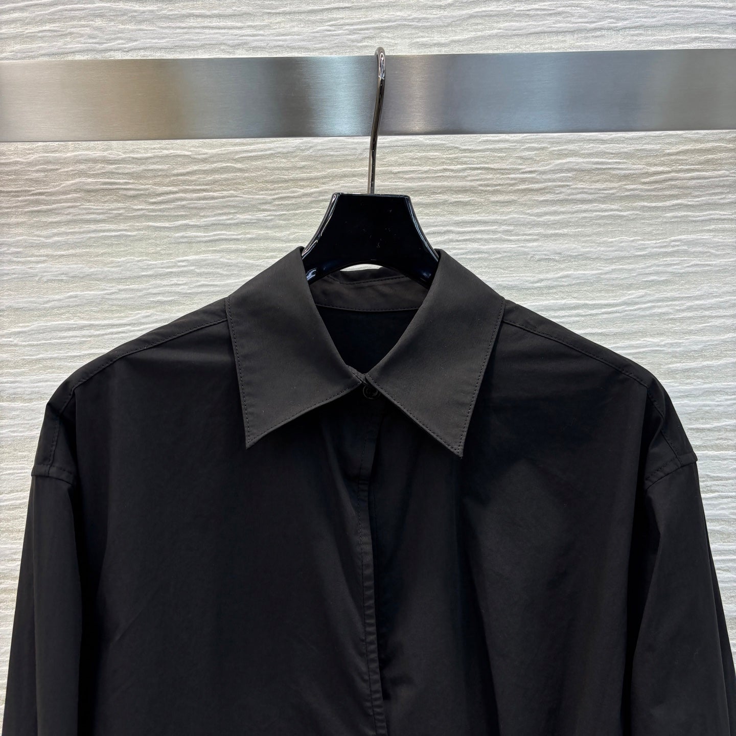 LOEW* 25SS Pleated Tie Shirt Dress