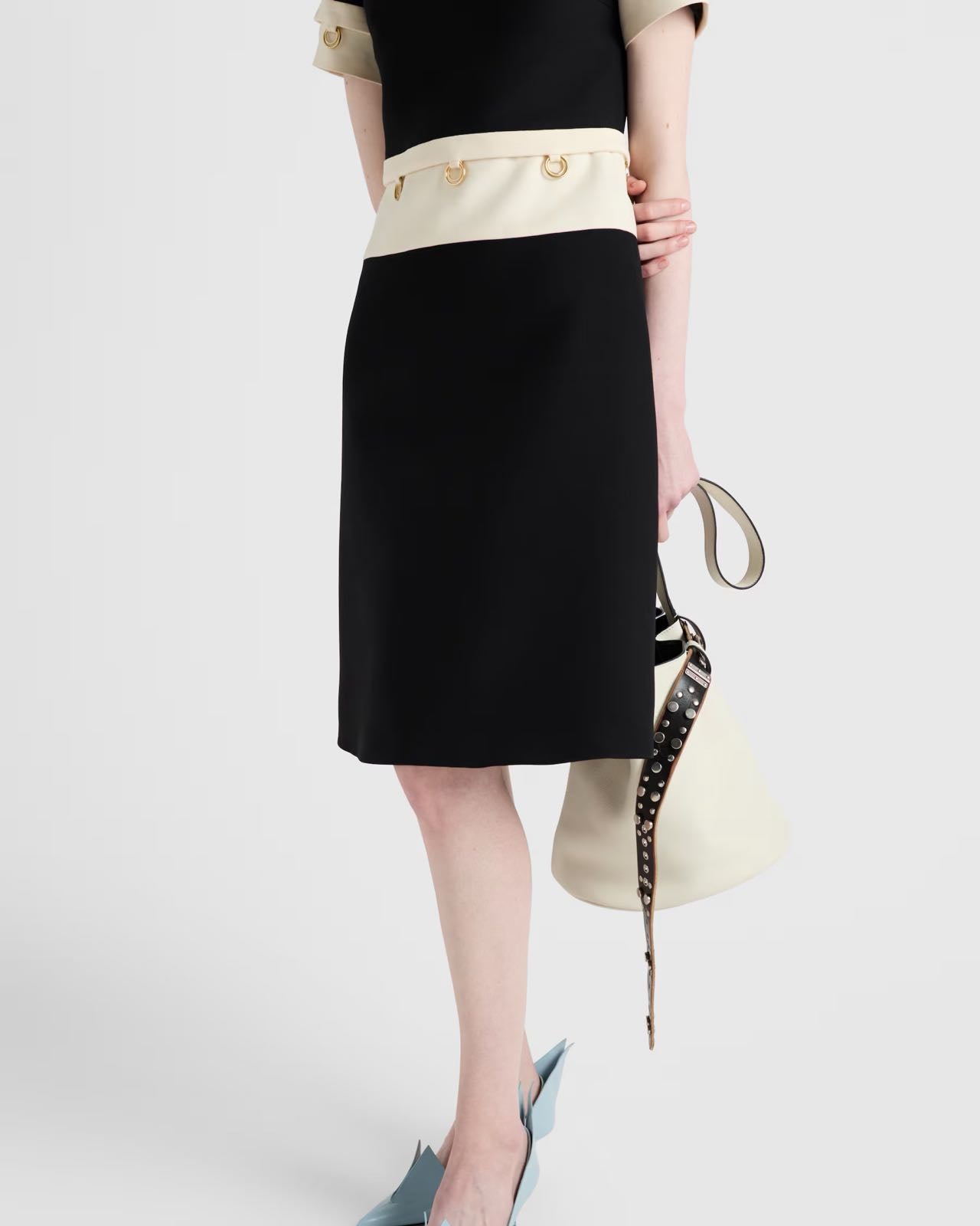 PRA* 25SS patchwork short-sleeved dress