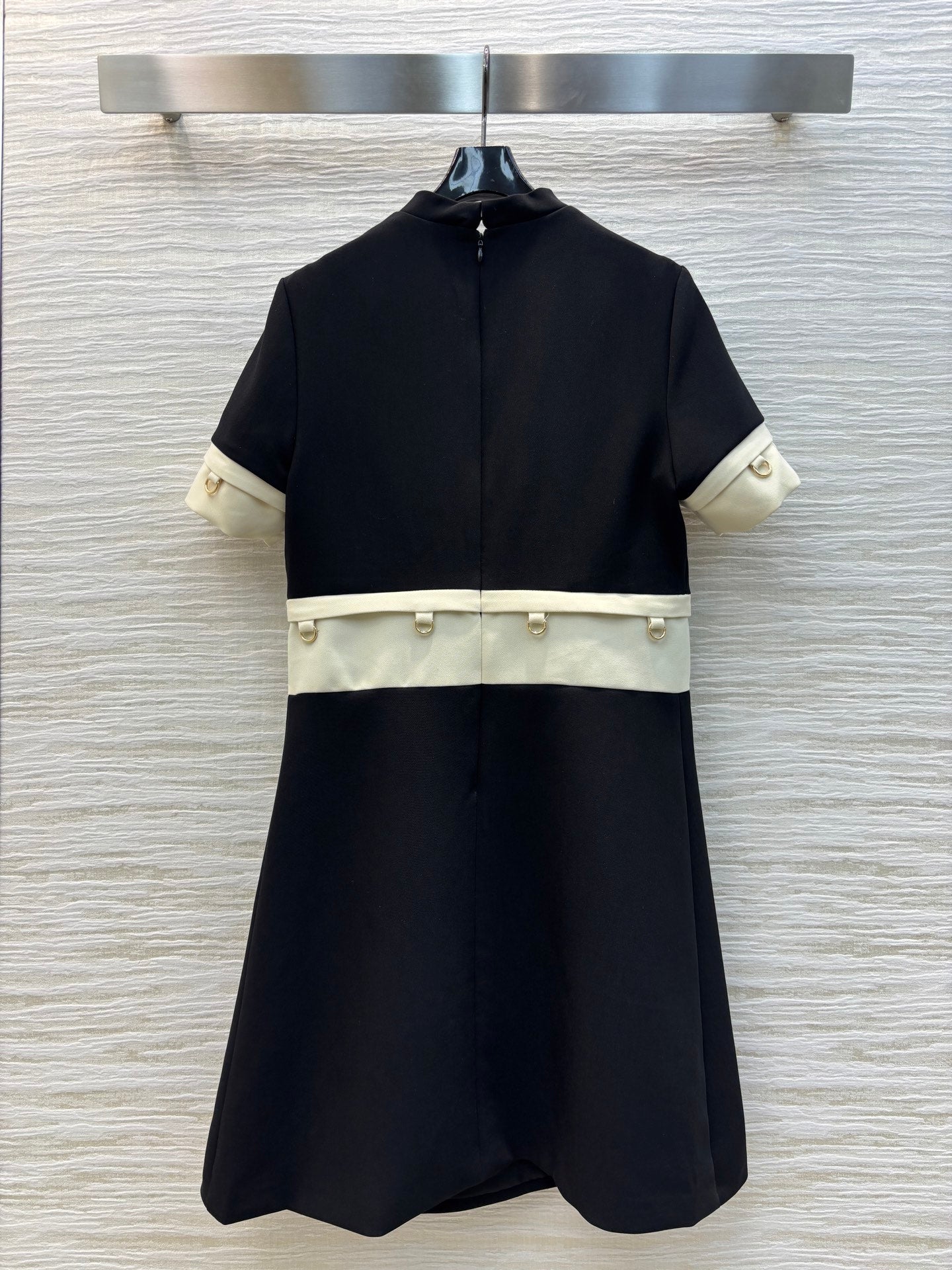 PRA* 25SS patchwork short-sleeved dress