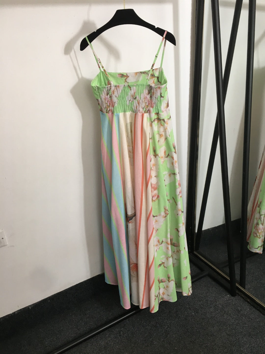 ZIM* Colorblock Striped Slip Dress