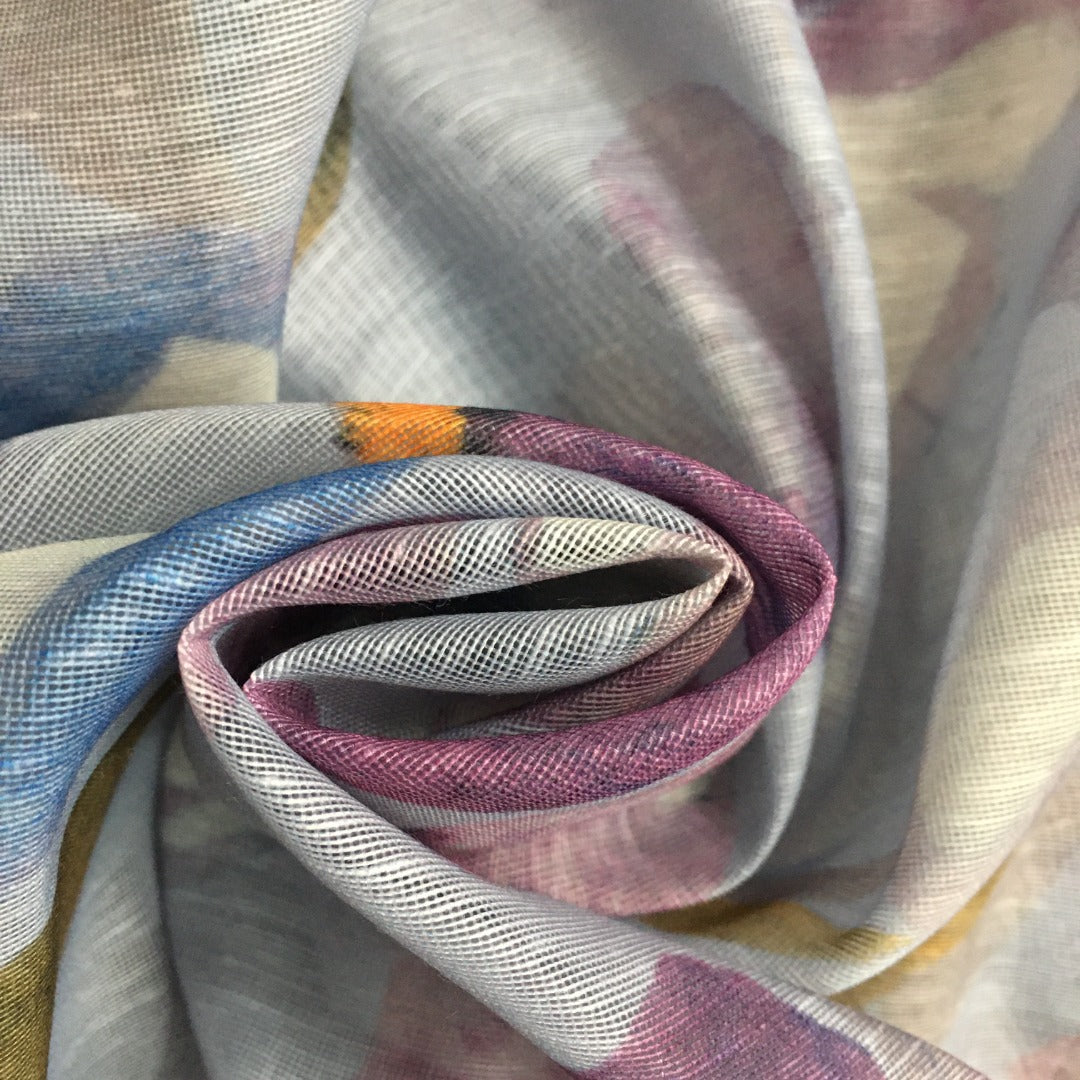 ZIM* Floral Tie Waist Long Sleeve Dress