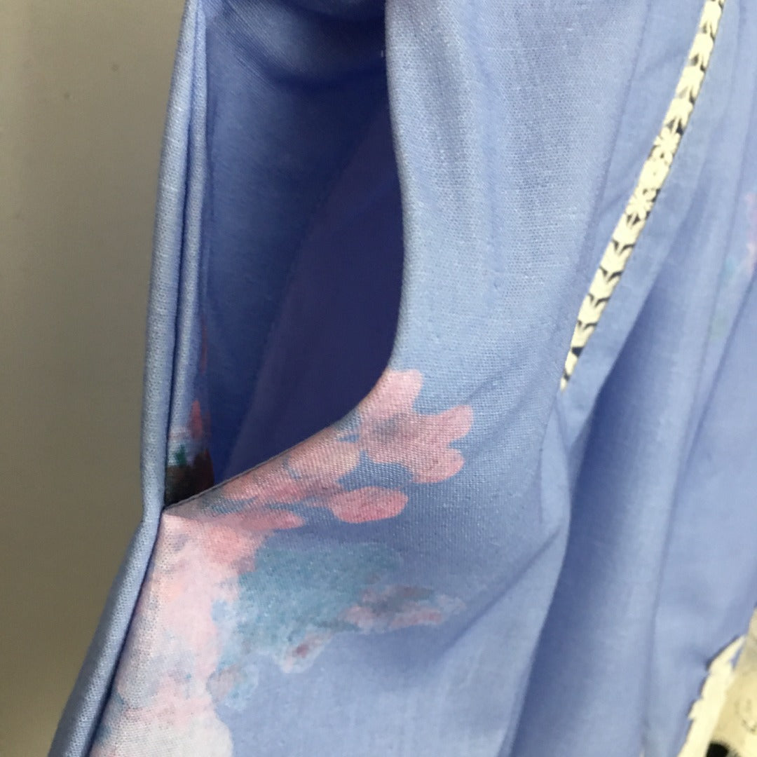 ZIM* Lace Panel Long Sleeve Shirt + Shorts Dress