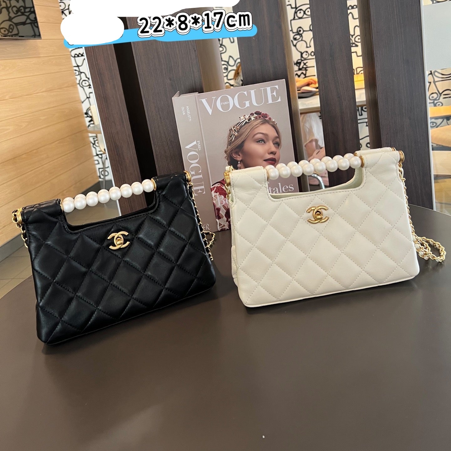 CHAN* 25SS Pearl Handle Bag
