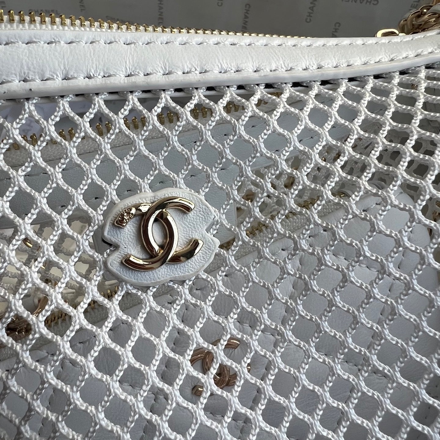 CHAN* 25SS Fishnet Mesh Bag