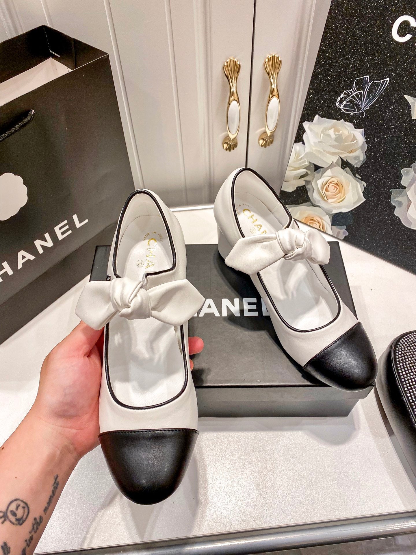 CHA* 25 new block heel shoes