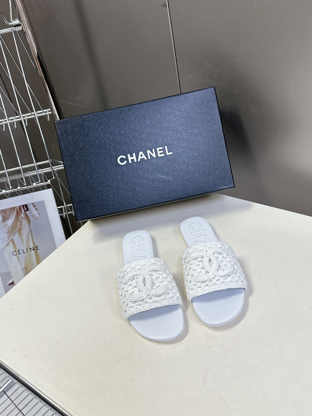 CHAN* 25SS Woven Slippers VIP