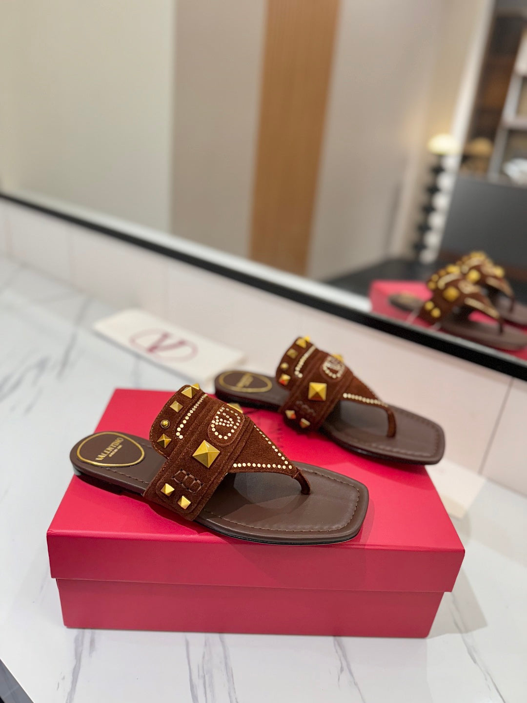 Valent* 25SS flat slippers