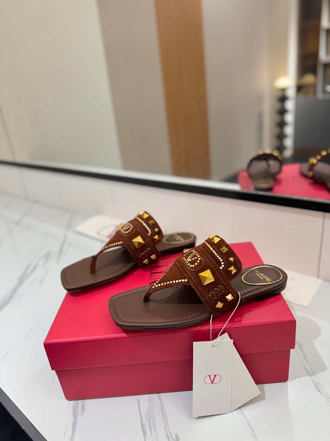 Valent* 25SS flat slippers