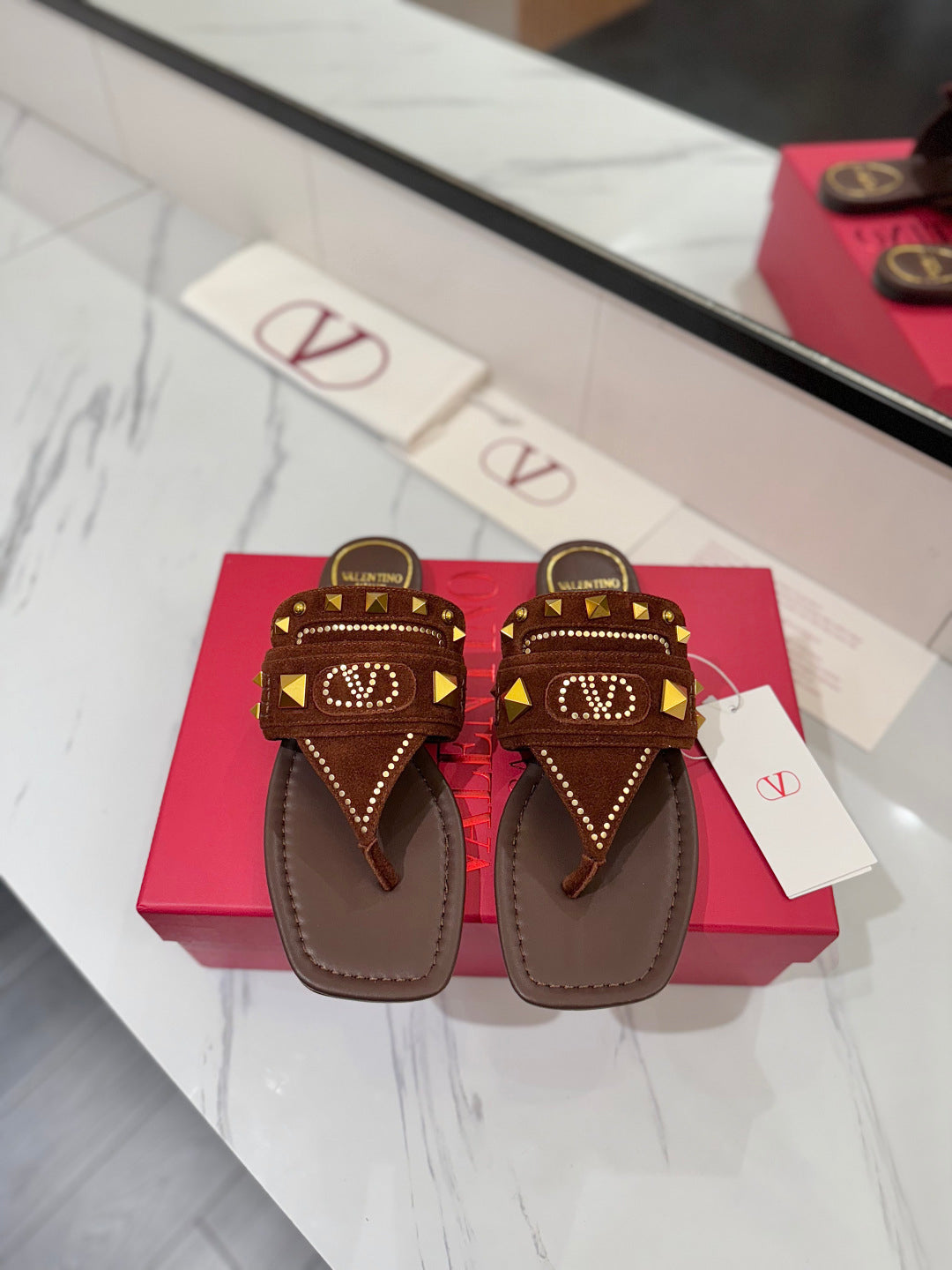 Valent* 25SS flat slippers