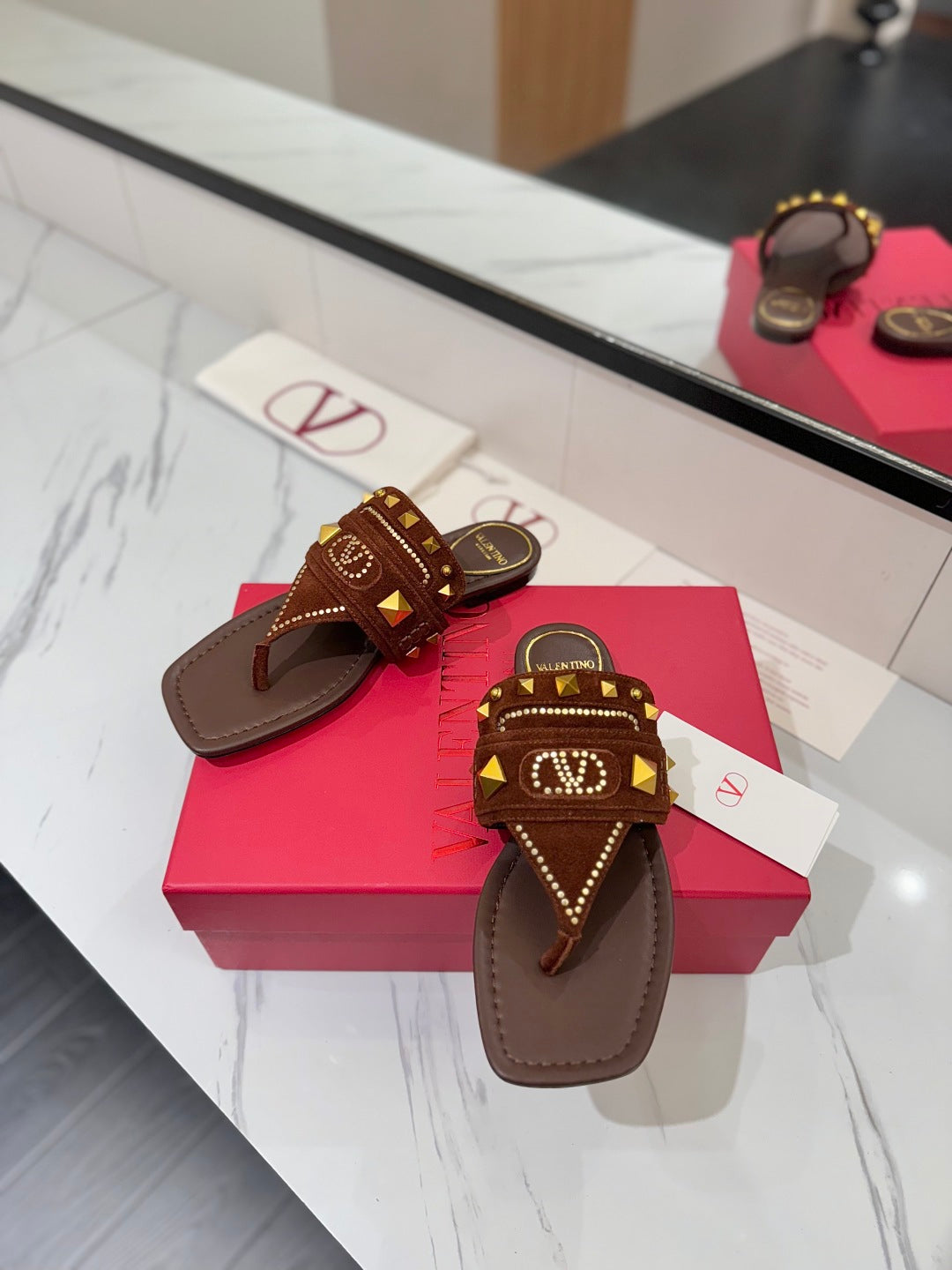 Valent* 25SS flat slippers