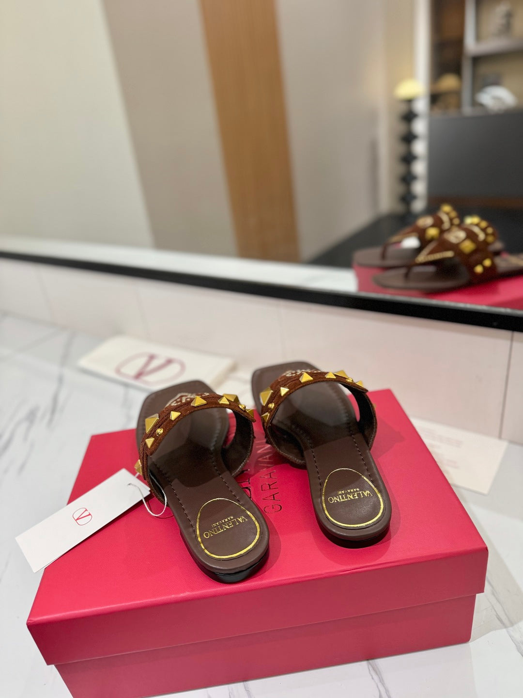 Valent* 25SS flat slippers