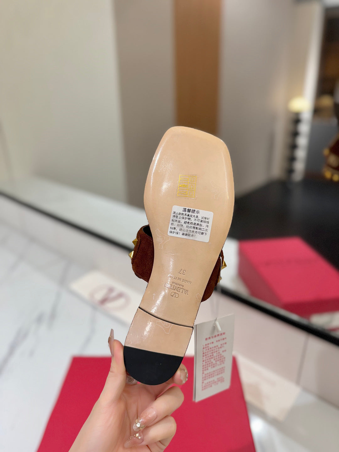 Valent* 25SS flat slippers