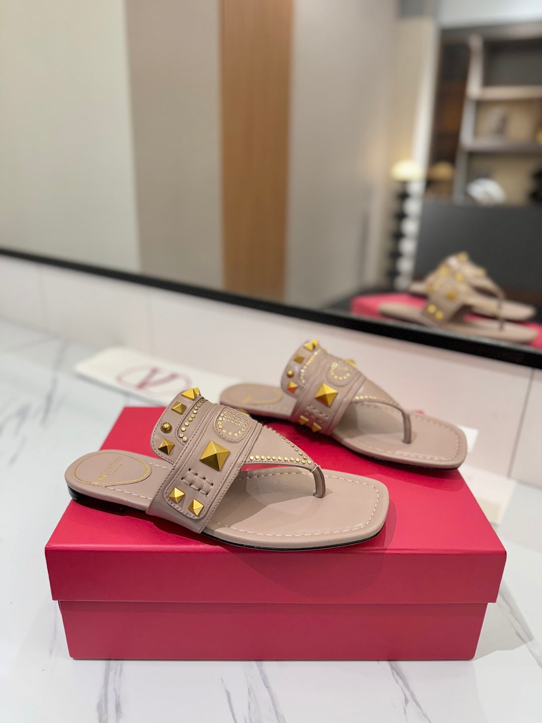 Valent* 25SS flat slippers