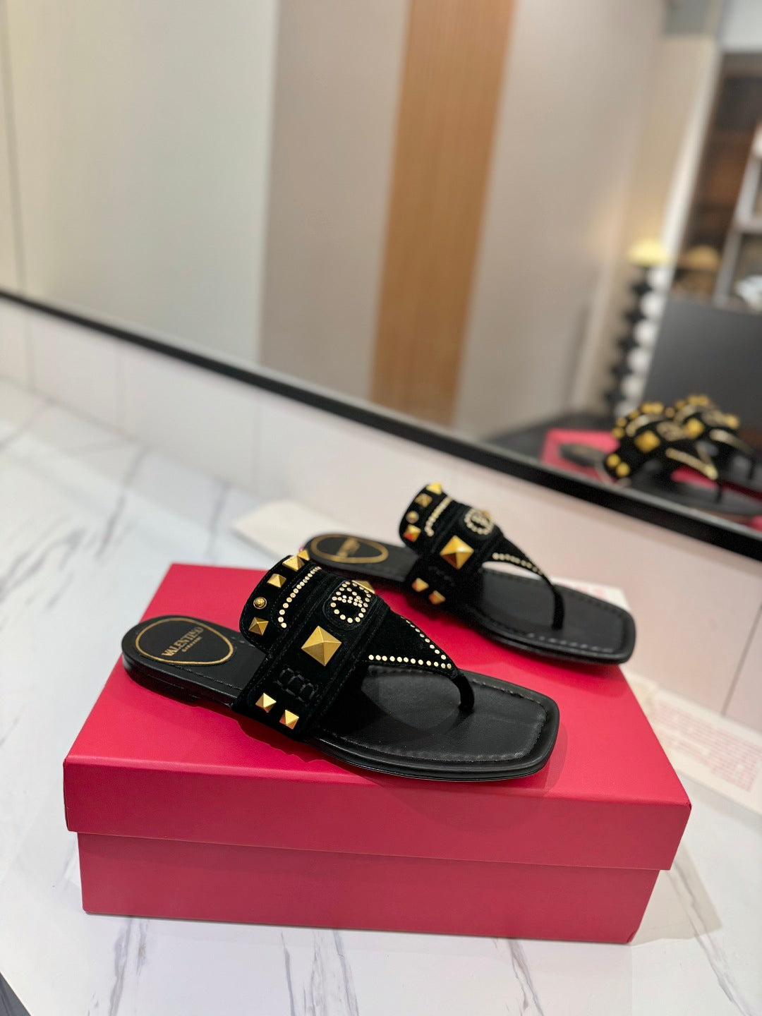 Valent* 25SS flat slippers