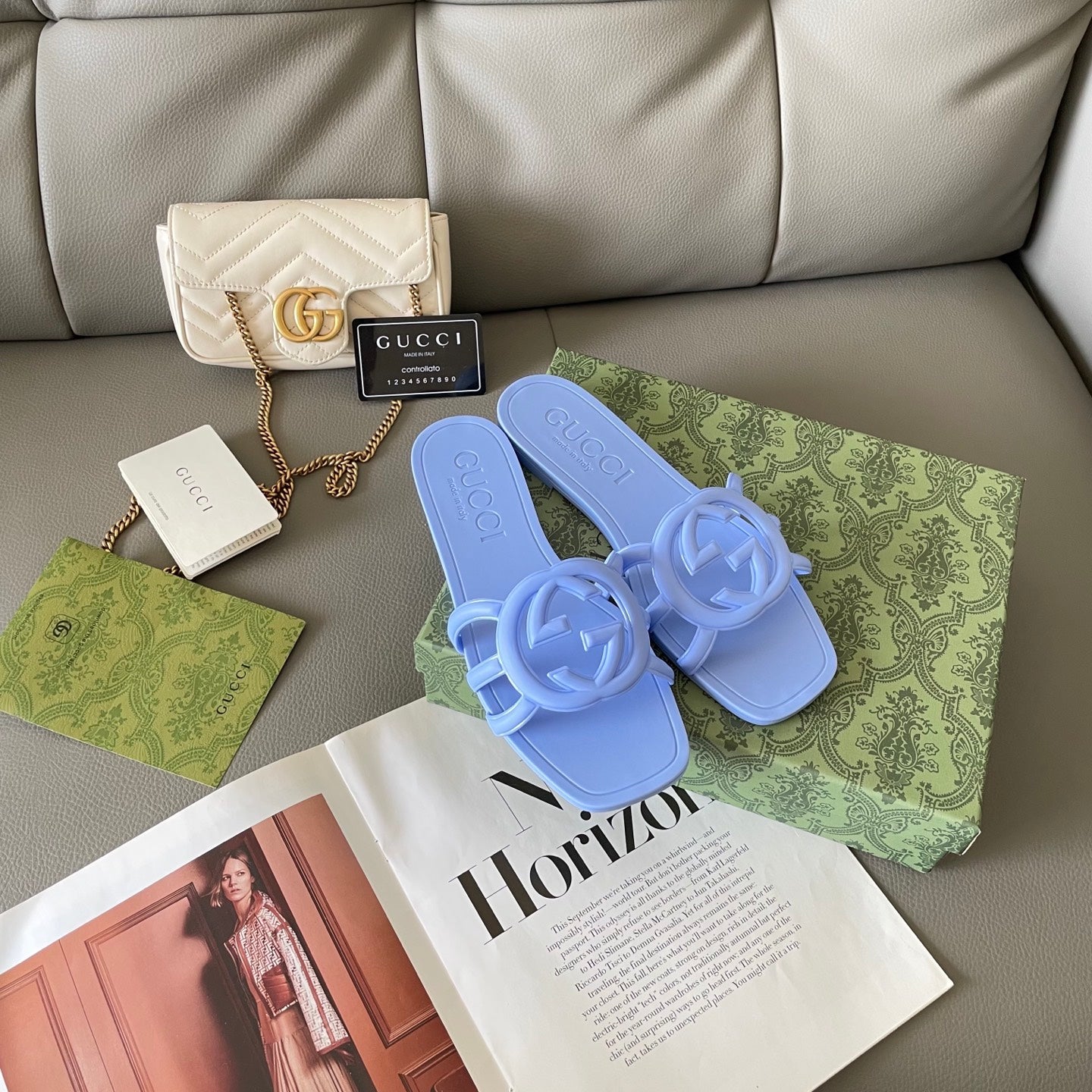 Carved beach slippers