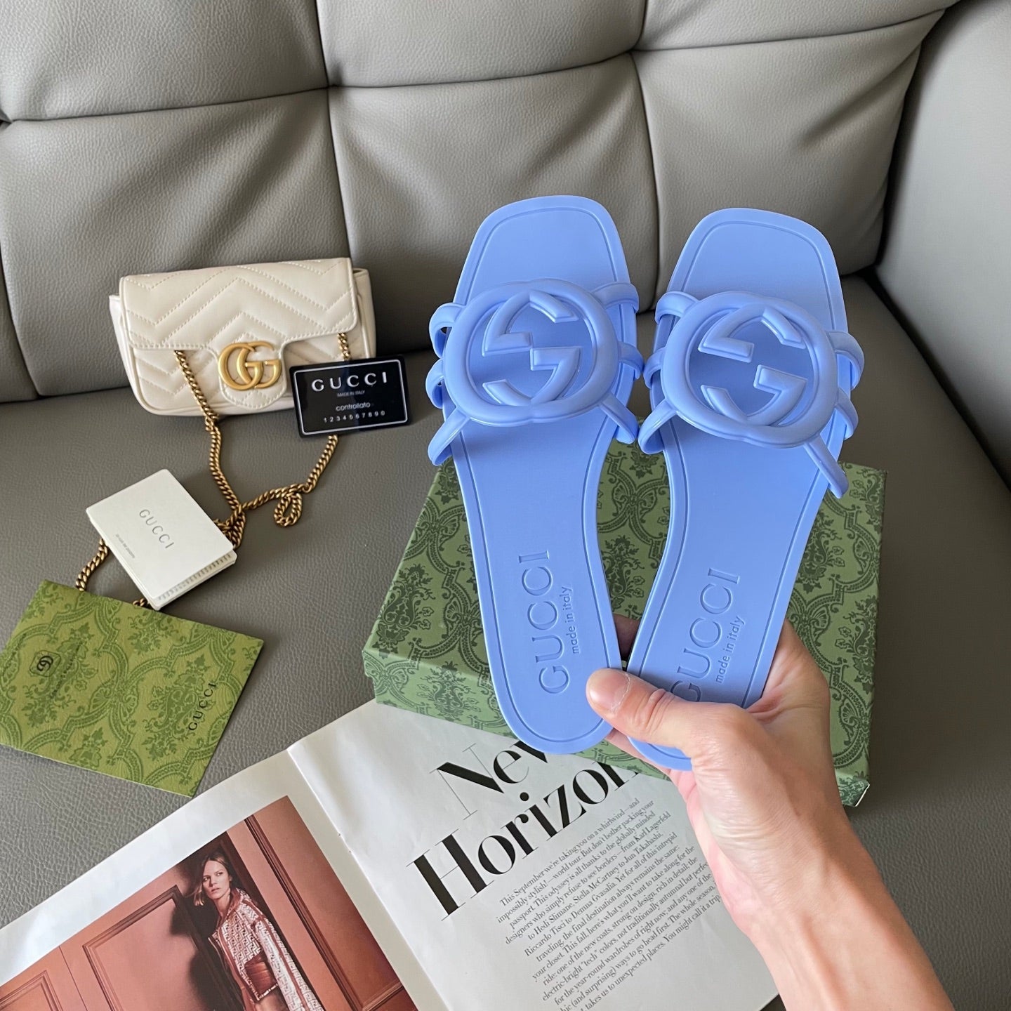 Carved beach slippers