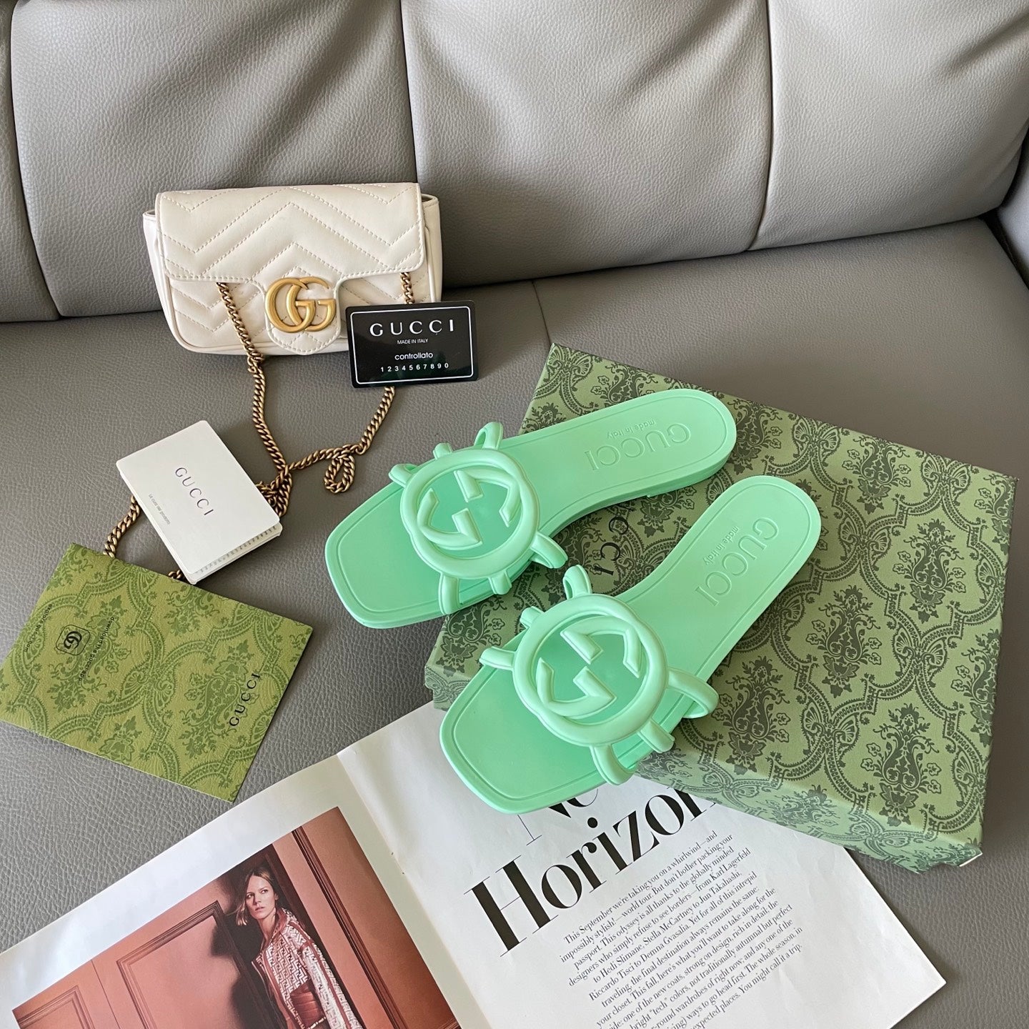 Carved beach slippers