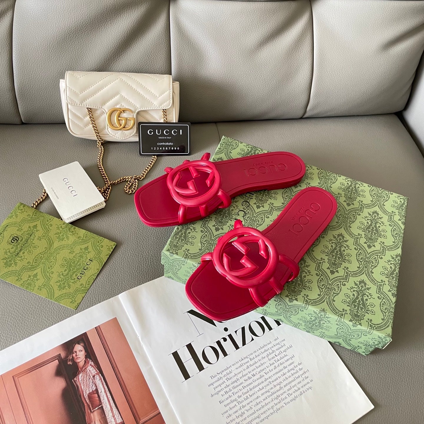 Carved beach slippers