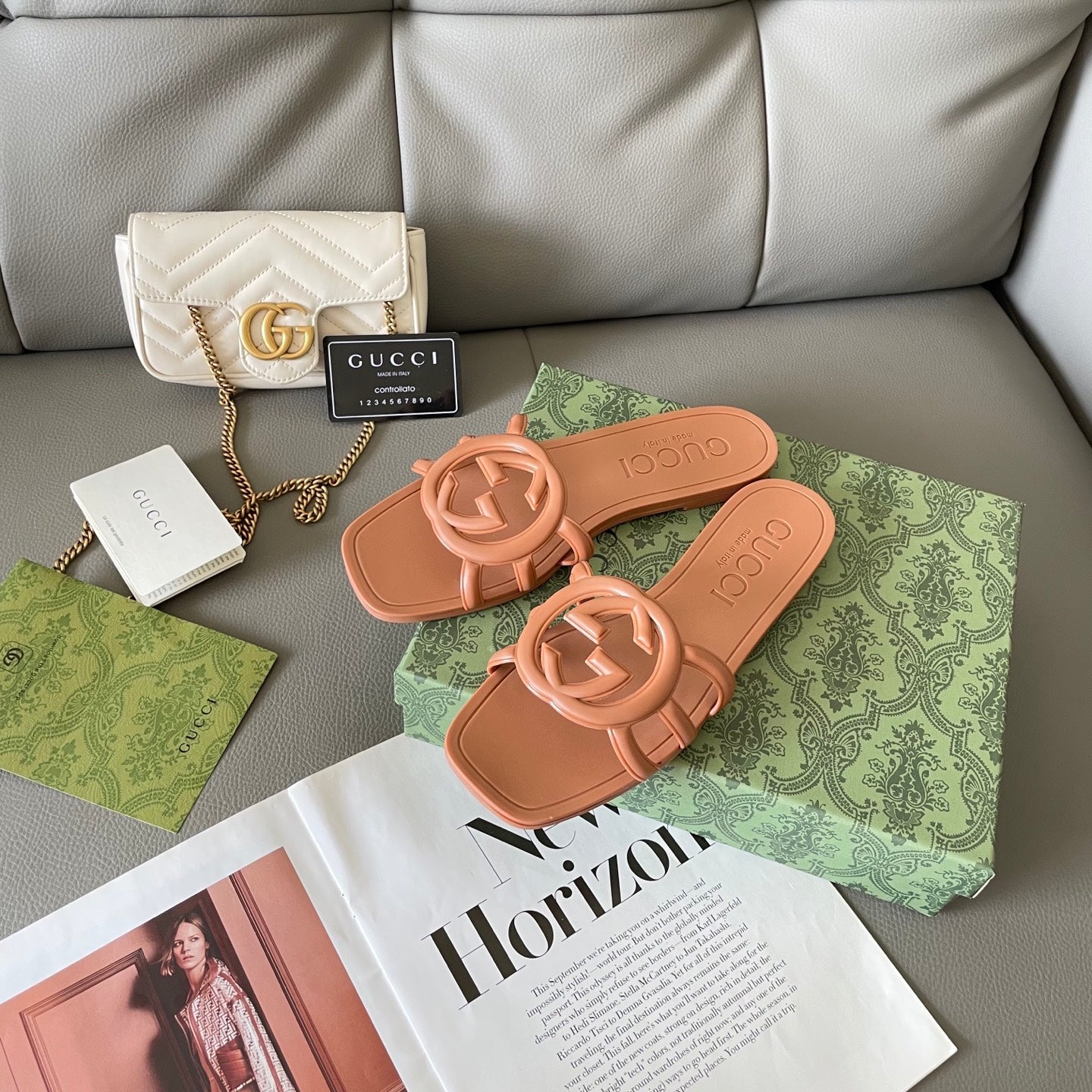 Carved beach slippers