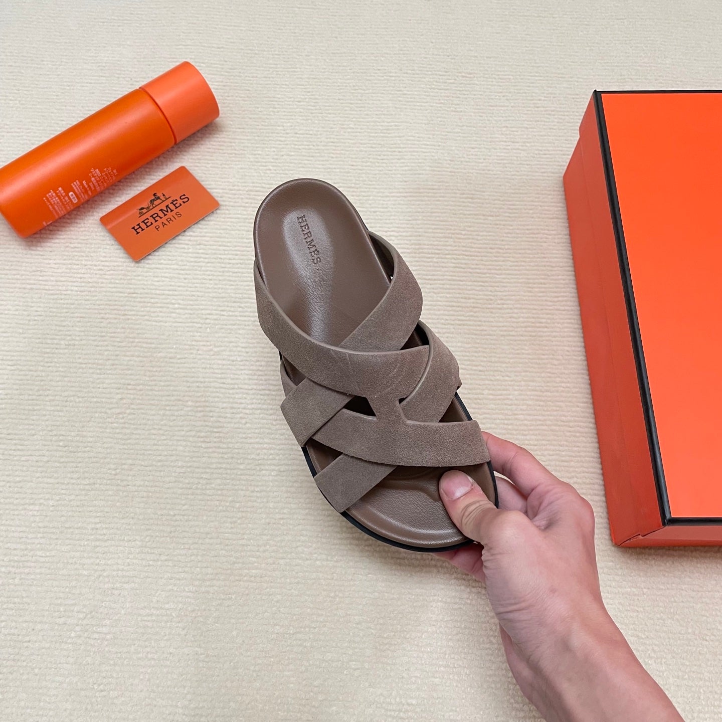 Herm* 25SS Cross Roman Slippers