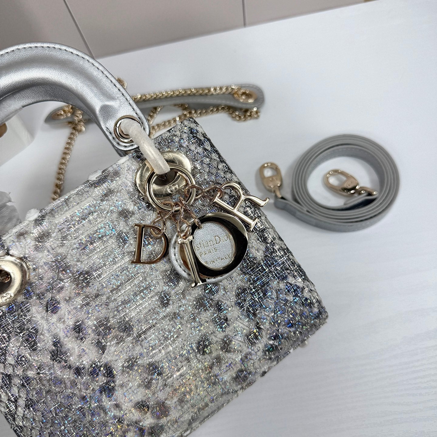 DIO* 25SS snakeskin Diana bag