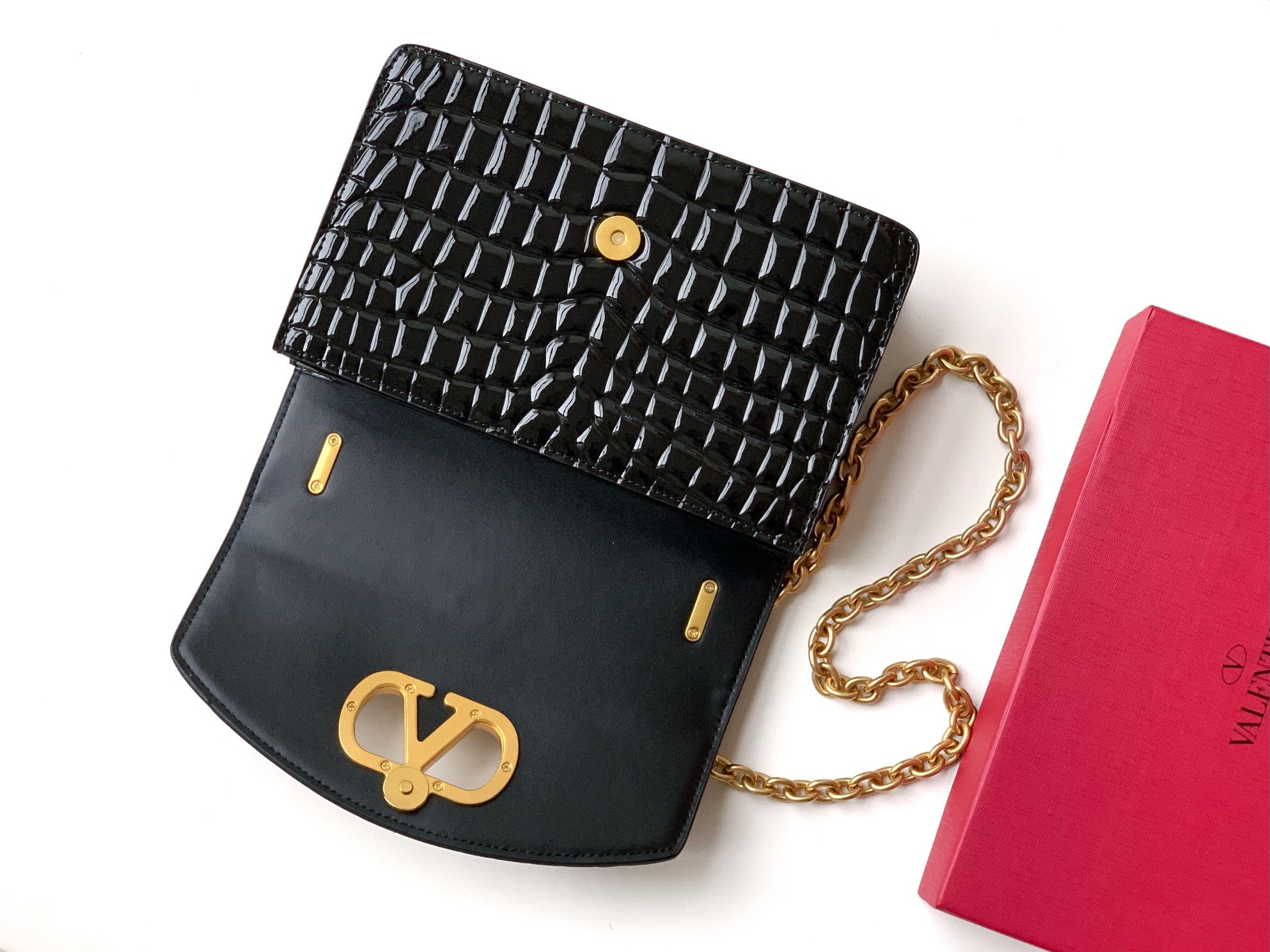 Valent* 25SS stone pattern handbag