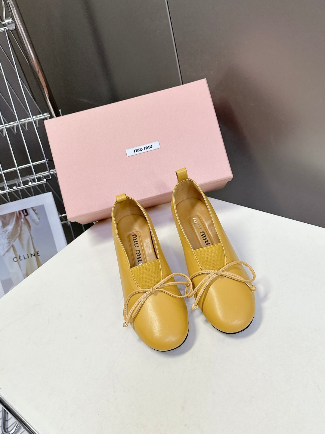 MIU* 25SS Chunky Heel Fashion Shoes VIP